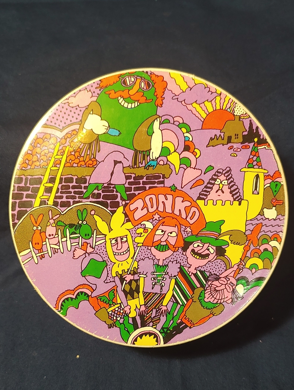 Vintage 1970 Springbok Psychedelic Mini Puzzle - "Zonko"